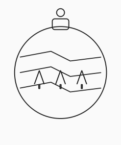 3D Paper Ornament Globe (Layered Outline) — SVG Cut File