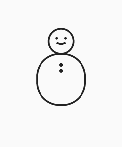 Gingerbread Man (Outline) — SVG Cut File