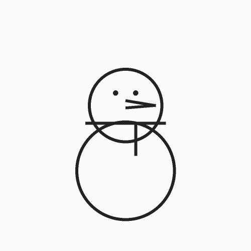 Snowman with Scarf — SVG Cut File