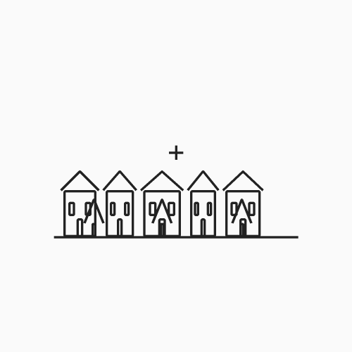 Winter Village Skyline — SVG Cut File